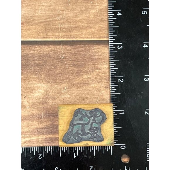 HTF 1989 FUN STAMPS STAMPENDOUS J16 SMALL REINDEER WOOD MOUNTED RUBBER STAMP - Picture 6 of 6